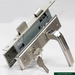 Premium Stainless Steel Door Lock – Corrosion-Resistant – Satin Euro Standard