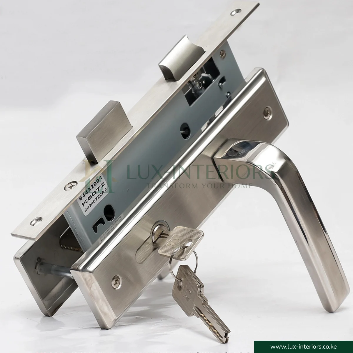 Premium Stainless Steel Door Lock – Corrosion-Resistant – Satin Euro Standard