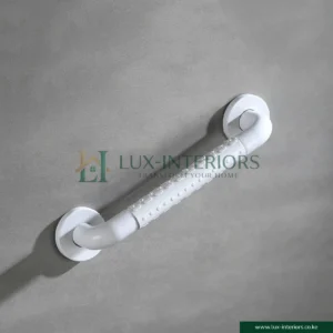 Safety Hand Rail – Stainless Steel Core with Anti-Slip Rubber Grip – 50cm Bathroom Support