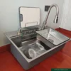 Smart Kitchen Sink – Single Bowl Stainless Steel Workstation with Kitchen Sink Tap & Chopping Board