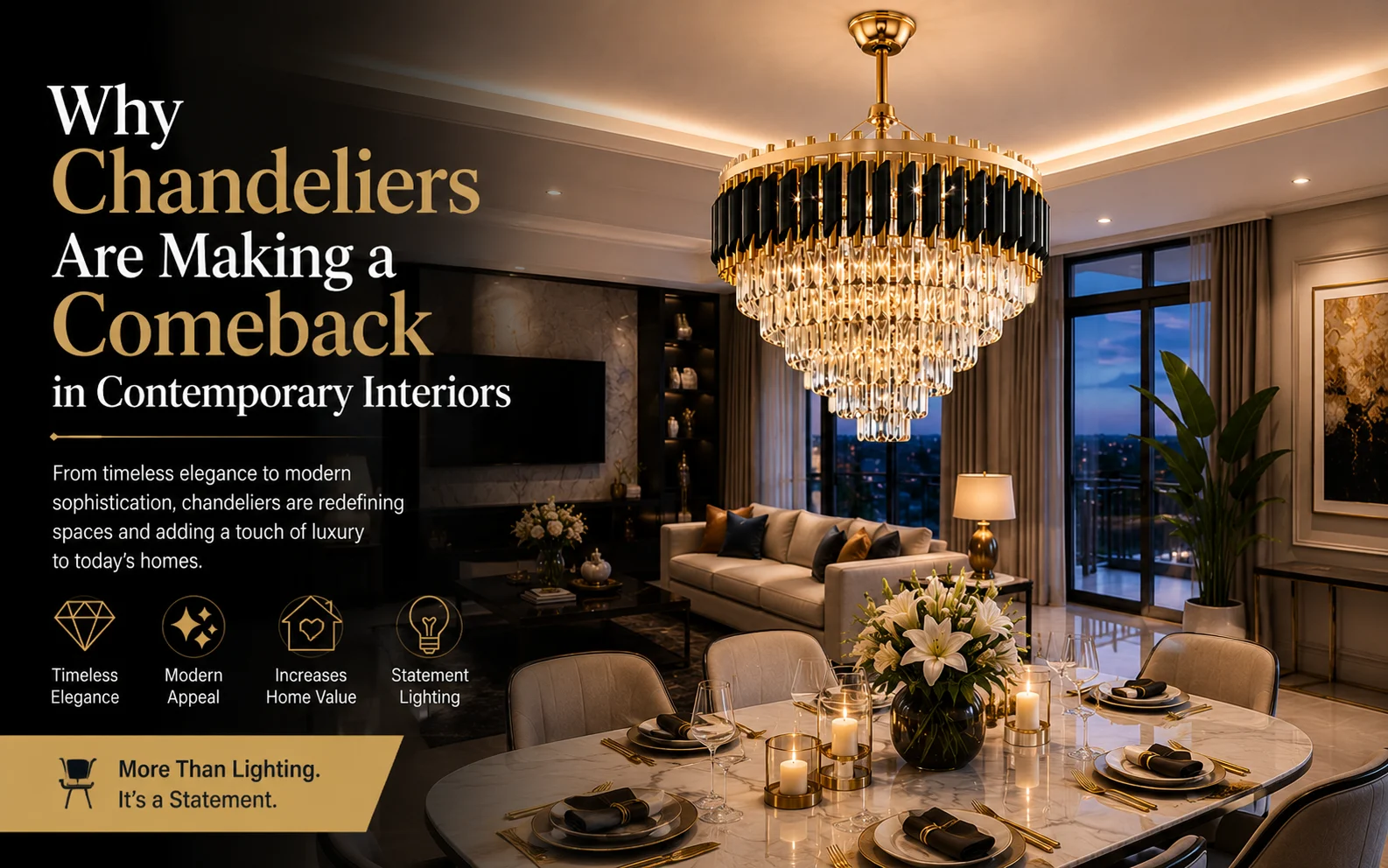 Why Chandeliers Are Making a Comeback in Contemporary Interiors 1 Why Chandeliers Are Making a Comeback in Contemporary Interiors Lux Interiors.co .ke
