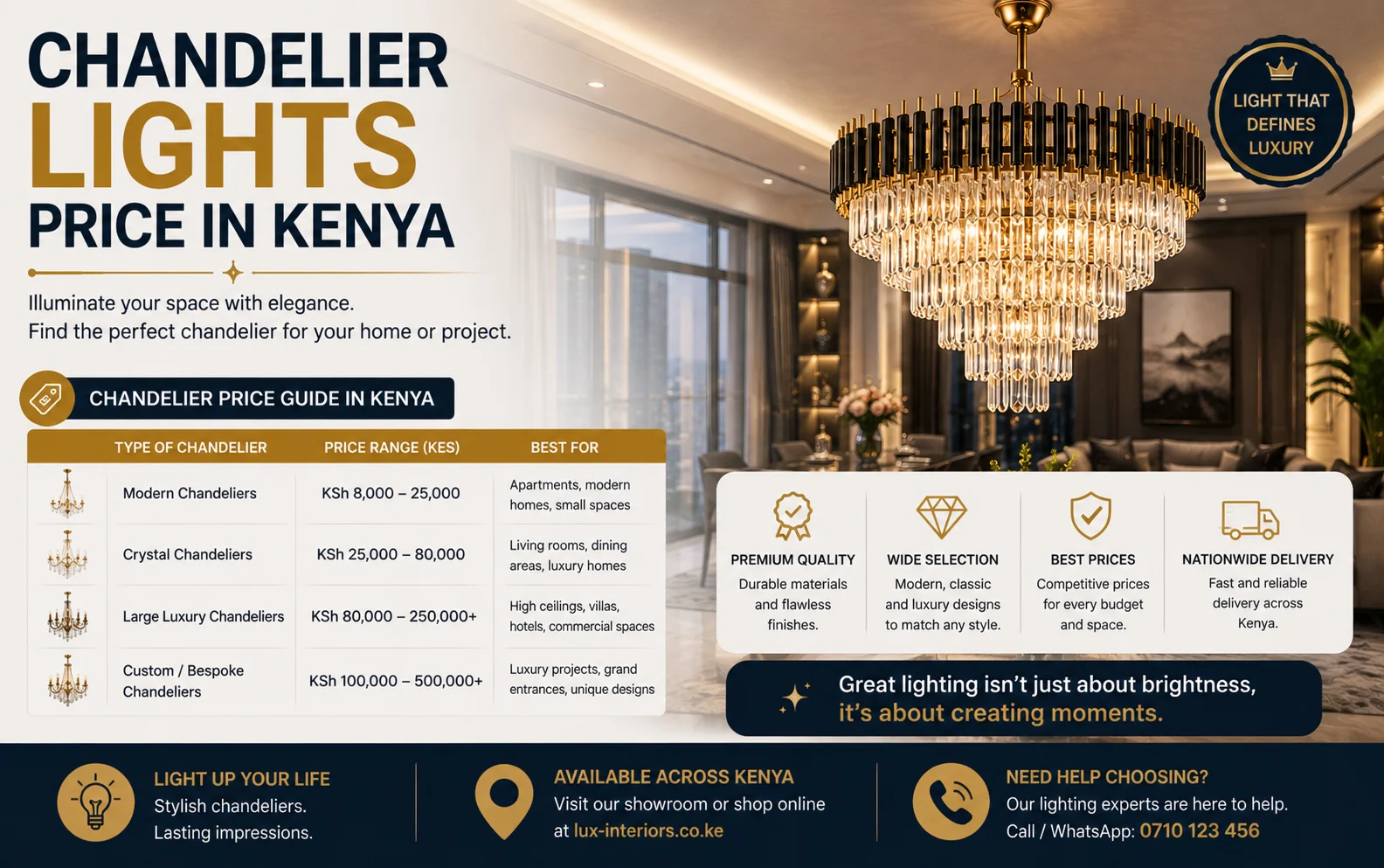 Chandelier Lights Price In Kenya Lux Interiors.co .ke
